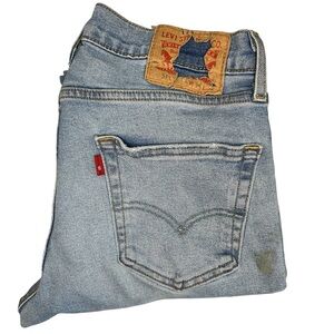 Levis 511 Jeans Mens 31x32 Blue Slim Straight Light Wash Denim Stretch